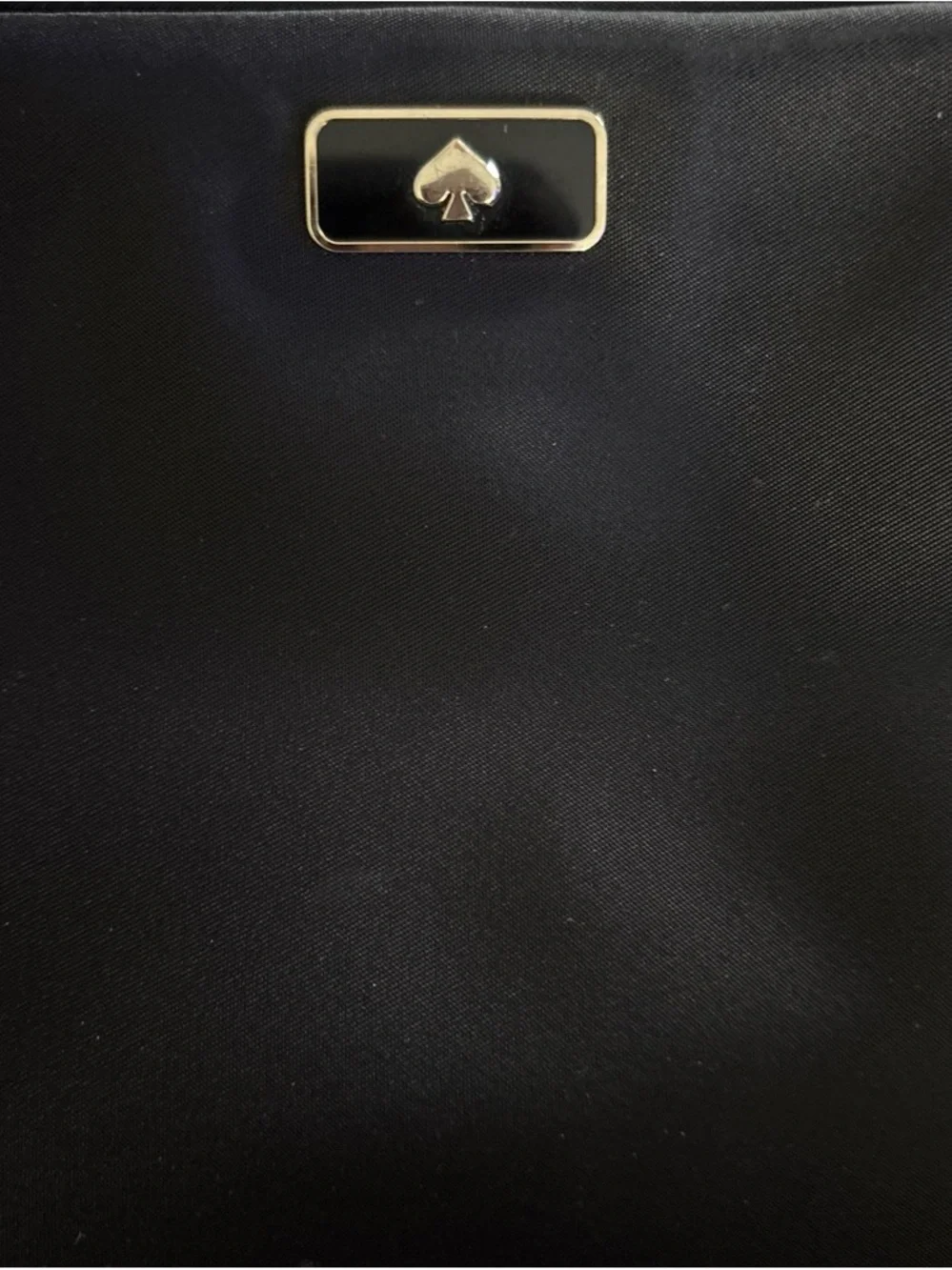 Kate Spade Black Travel Toiletry Bag with Logo